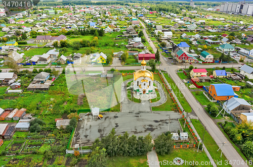 Image of Aerial view on temple in honor of Ascension