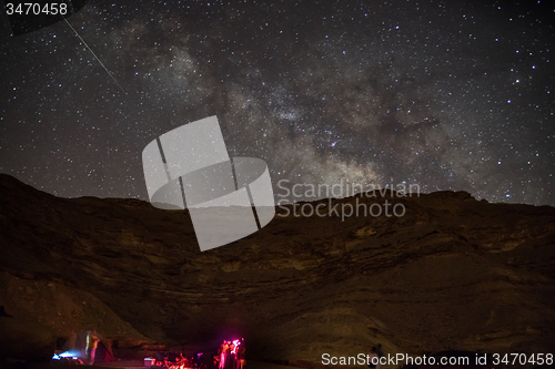 Image of Night camping under stars