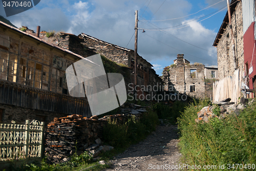 Image of Towers in mountain village