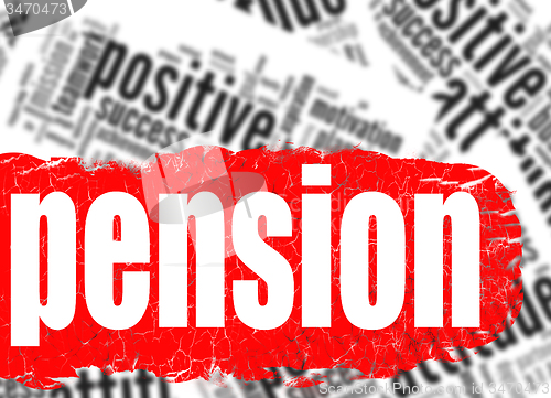 Image of Word cloud pension 