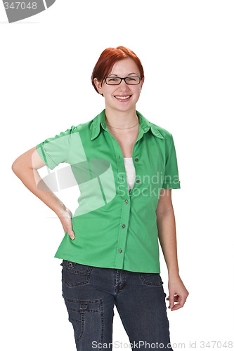 Image of Smiling redheaded girl