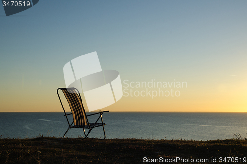 Image of Chair by the coast