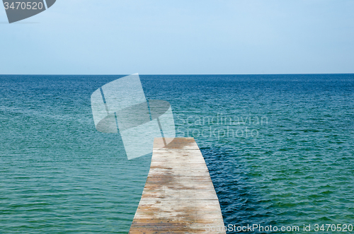 Image of Wooden bath pier