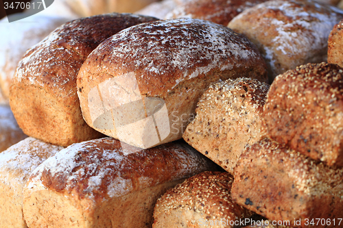 Image of dark bread background