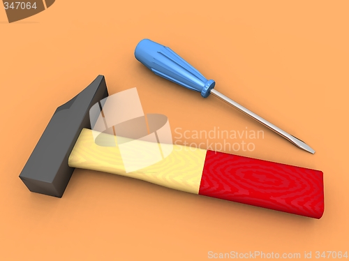 Image of hammer and screwdriver