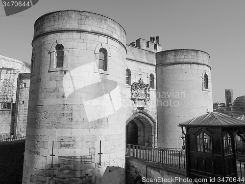 Image of Black and white Tower of London