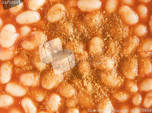 Image of Retro looking Baked beans