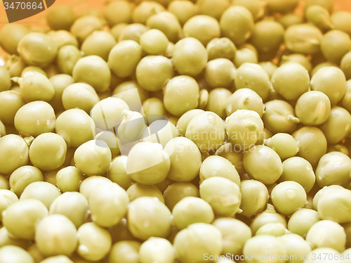 Image of Retro looking Green peas
