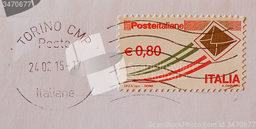 Image of Retro look Mail stamp