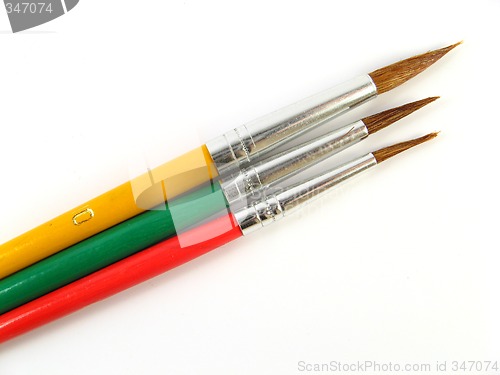 Image of colored paintbrushes