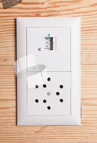 Image of Power plug wall socket - Switzerland