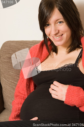 Image of young pregnant woman