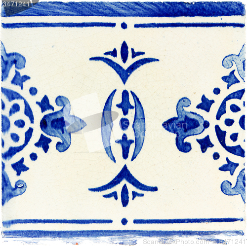 Image of Traditional Portuguese glazed tiles