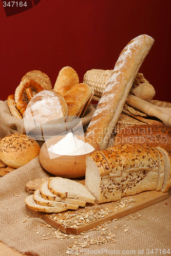 Image of Assortment of baked breads