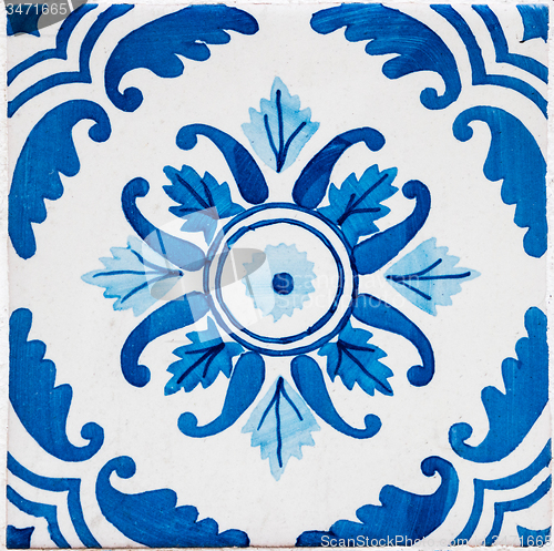 Image of Traditional Portuguese glazed tiles