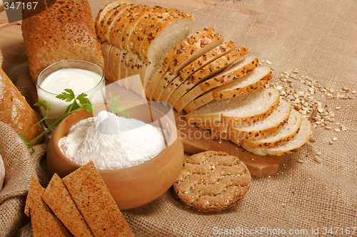 Image of Assortment of baked breads