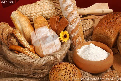 Image of Assortment of baked breads