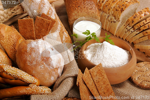 Image of Assortment of baked breads