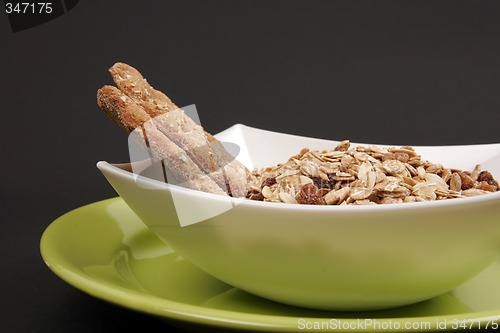 Image of Cereals on white plate