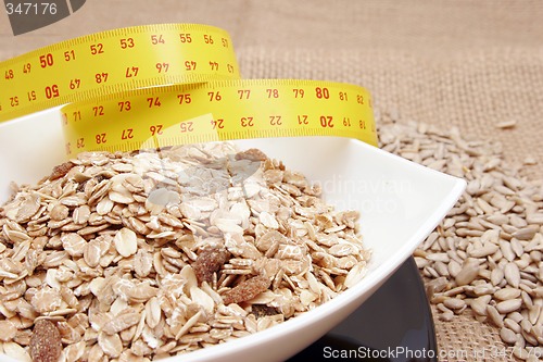 Image of Cereals with measuring tape