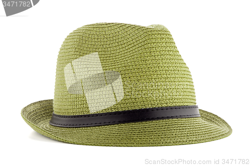 Image of Green straw hat