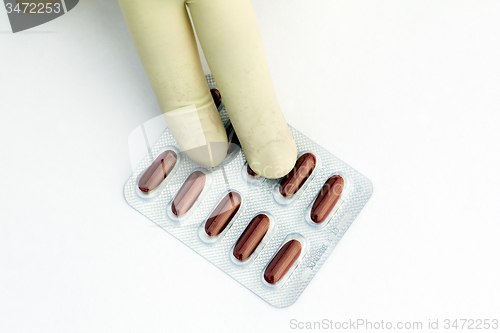 Image of   pills, close-up