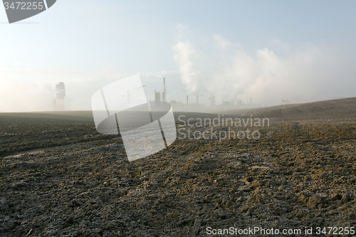 Image of chemical factory mist