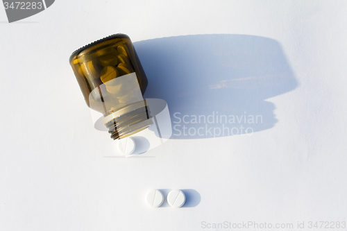 Image of   pills, close-up
