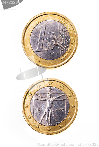 Image of coin of 1 euro 