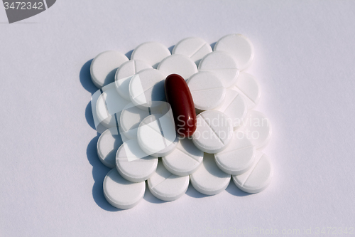 Image of   pills, close-up