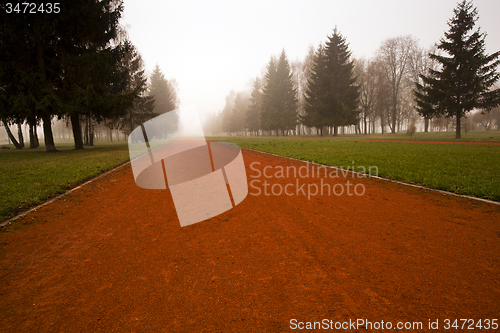 Image of the red foot road 