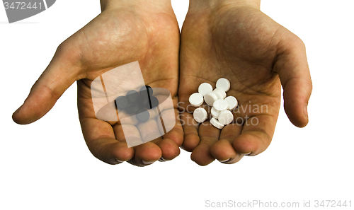 Image of   pills, close up