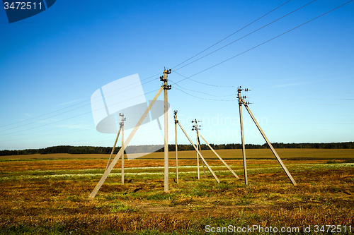 Image of electric columns  