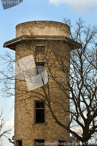 Image of old abandoned water tower