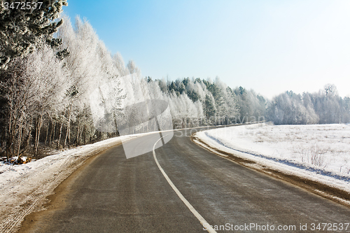 Image of  road winter