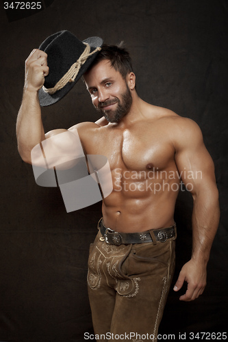 Image of bavarian muscle man