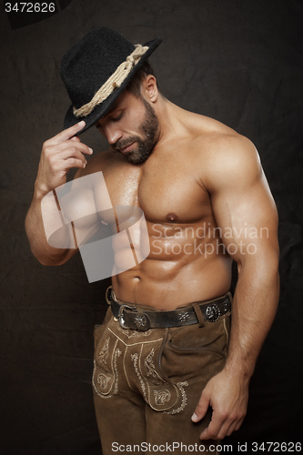 Image of bavarian muscle man
