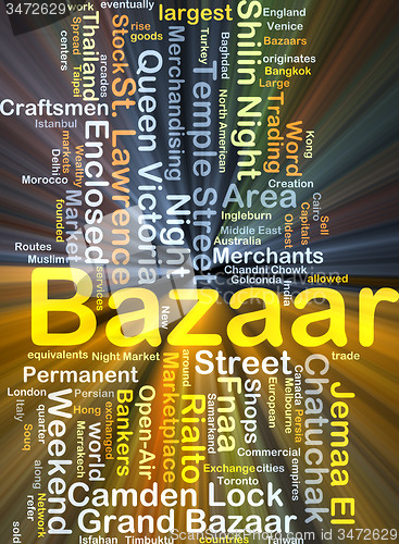 Image of Bazaar background concept glowing