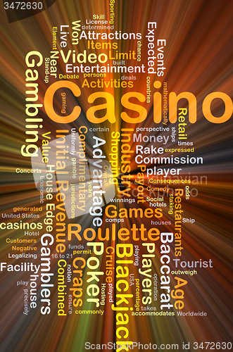 Image of Casino background concept glowing