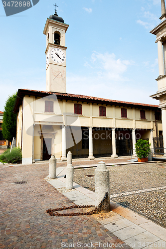 Image of building old architecture in italy europe milan religion       a