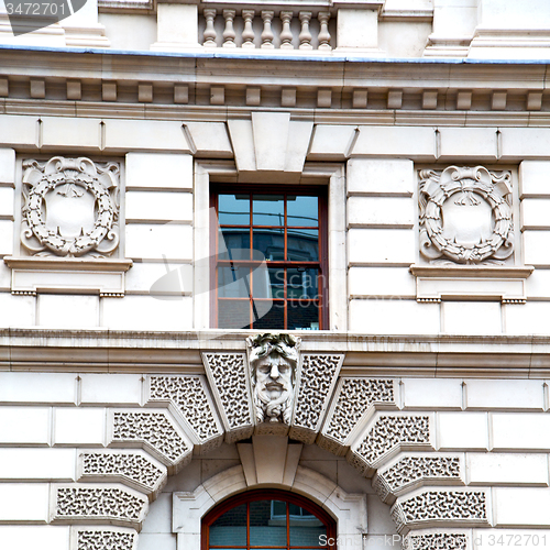 Image of old architecture in england london europe wall and history