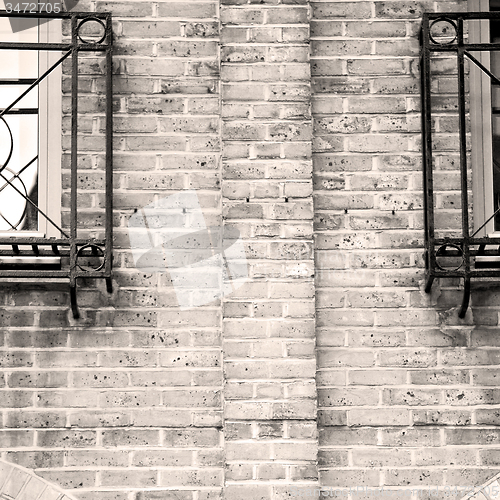 Image of old architecture in england london europe wall and history