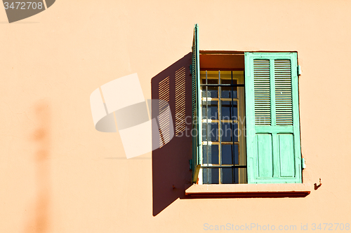 Image of  window in morocco africa and old construction wal brick histori