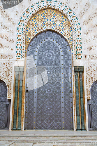 Image of historical marble  in  antique building  