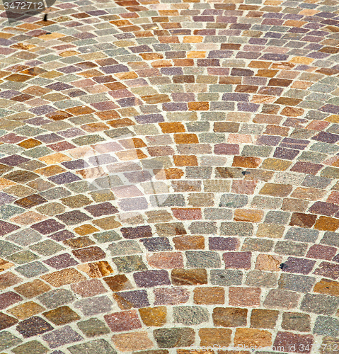 Image of besnate street   italy  varese abstract   pavement and marble