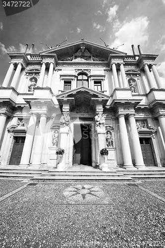 Image of building old architecture in italy europe milan religion       a