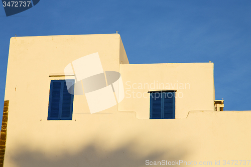 Image of  window in morocco africa and old construction wal brick histori