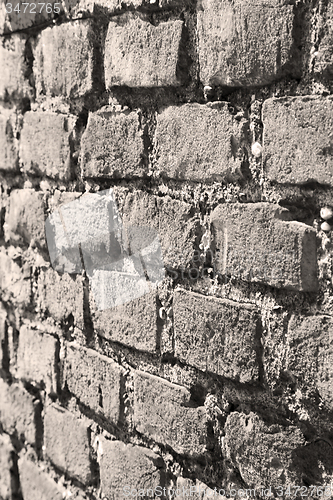 Image of abstract step   brick in  italy old wall and texture material th