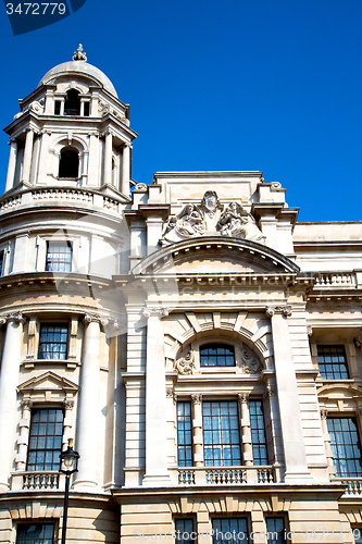 Image of old architecture in  london europe wall and history