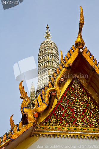 Image of asia  thailand  in    sunny    palaces     sky      and  colors 